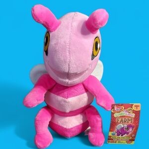 Sqwishland Farm Voni The Sqwee Bee 3-IN-1 Online Adoptable Pet Plush 11”